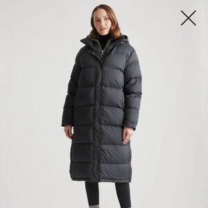 Quince Black Puffer Coat